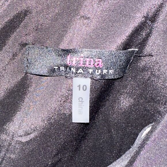 Trina Turk Women’s Abstract Print V Neck Sheath Dress Size 10 - Picture 4 of 5